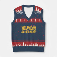 New Achievement V-Neck Knit Sweater Vest Funny Sci-Fi Book Lover
