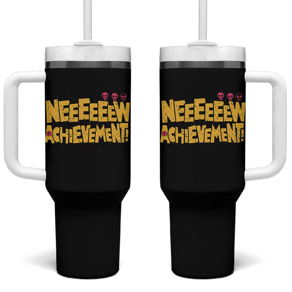 New Achievement Tumbler With Handle Funny Sci-Fi Book Lover