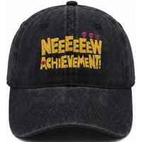 New Achievement Washed Cotton Baseball Cap Funny Sci-Fi Book Lover