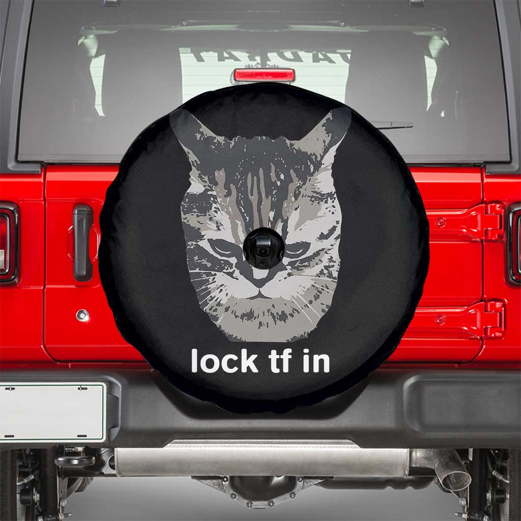 Lock TF In Cat Spare Tire Cover Funny Gen Z Meme