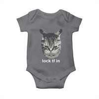 Lock TF In Cat Baby Onesie Funny Gen Z Meme