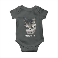 Lock TF In Cat Baby Onesie Funny Gen Z Meme