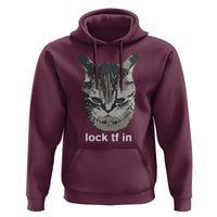 Lock TF In Cat Hoodie Funny Gen Z Meme