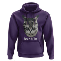 Lock TF In Cat Hoodie Funny Gen Z Meme