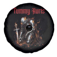 Tummy Hurts Spare Tire Cover Funny Medieval Knight Dark Humor