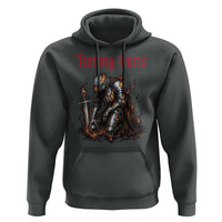 Tummy Hurts Hoodie Funny Medieval Knight Dark Humor