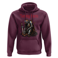 Tummy Hurts Hoodie Funny Medieval Knight Dark Humor