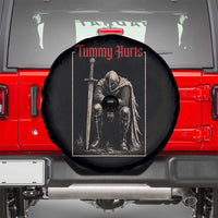 Tummy Hurts Spare Tire Cover Funny Medieval Knight Dark Meme