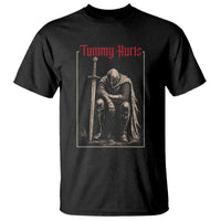 Tummy Hurts T Shirt Funny Medieval Knight Dark Meme