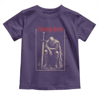 Tummy Hurts Toddler T Shirt Funny Medieval Knight Dark Meme