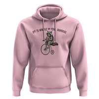 Off To Wranglin My Feral Grandkids Hoodie Funny Raccoon Grandpa Father's Day Gift