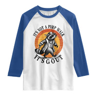 It's Not A Pimp Walk It's Gout Raglan Shirt Funny Gout Dad Sarcastic Raccoon