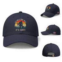 It’s Not A Pimp Walk It’s Gout Baseball Cap Funny Gout Dad Sarcastic Bigfoot