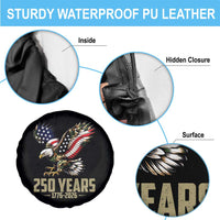 250 Years America Anniversary Spare Tire Cover Military Eagle American Flag Camo