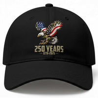 250 Years America Anniversary Baseball Cap Military Eagle American Flag Camo