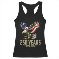 250 Years America Anniversary Racerback Tank Top Military Eagle American Flag Camo