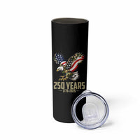 250 Years America Anniversary Skinny Tumbler Military Eagle American Flag Camo