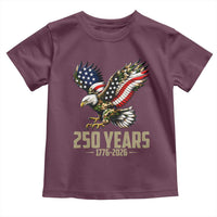 250 Years America Anniversary Toddler T Shirt Military Eagle American Flag Camo