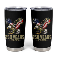 250 Years America Anniversary Tumbler Cup Military Eagle American Flag Camo