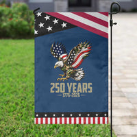250 Years America Anniversary Patriotic Garden Flag Military Eagle American Flag Camo