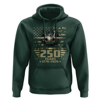 250 Years Anniversary Hoodie Patriotic Jet Fighter US Flag Camo