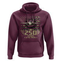 250 Years Anniversary Hoodie Patriotic Jet Fighter US Flag Camo