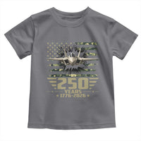 250 Years Anniversary Toddler T Shirt Patriotic Jet Fighter US Flag Camo