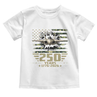 250 Years Anniversary Toddler T Shirt Patriotic Jet Fighter US Flag Camo