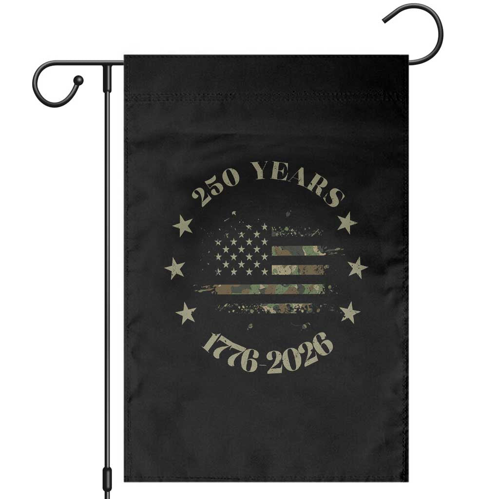 250 Years Anniversary Garden Flag Camo American Flag Independence Day