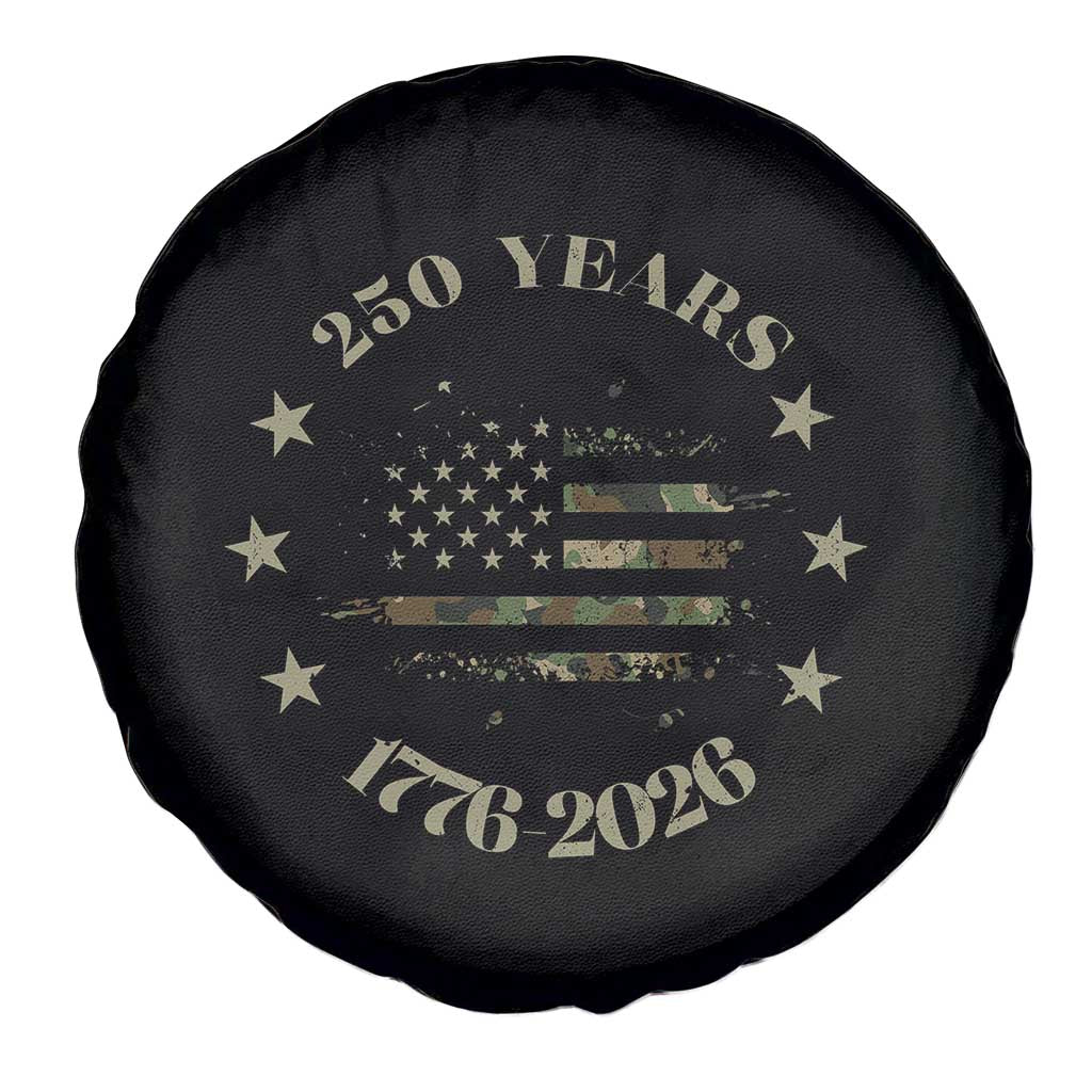 250 Years Anniversary Spare Tire Cover Camo American Flag Independence Day