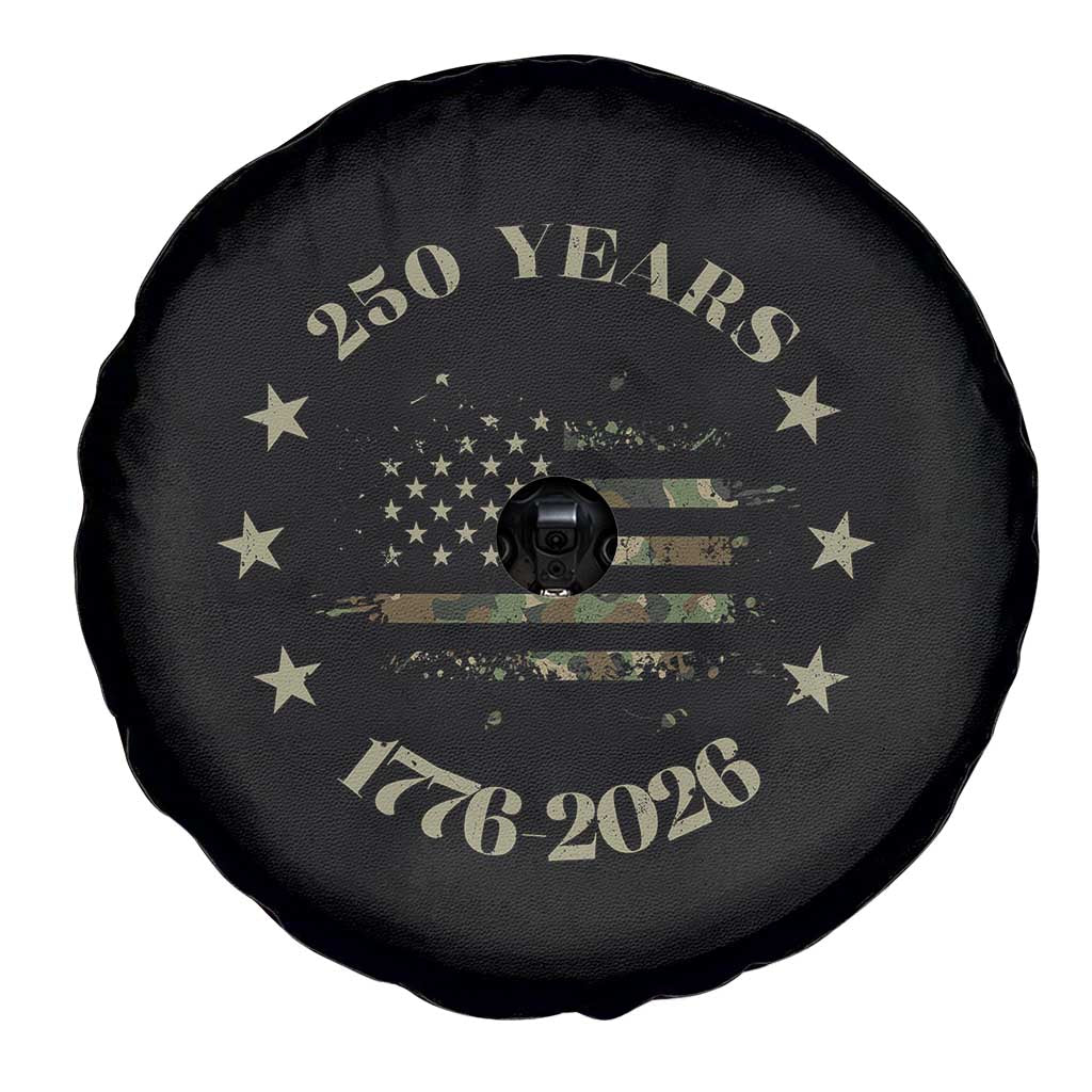250 Years Anniversary Spare Tire Cover Camo American Flag Independence Day