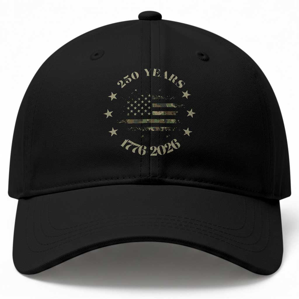 250 Years Anniversary Baseball Cap Camo American Flag Independence Day