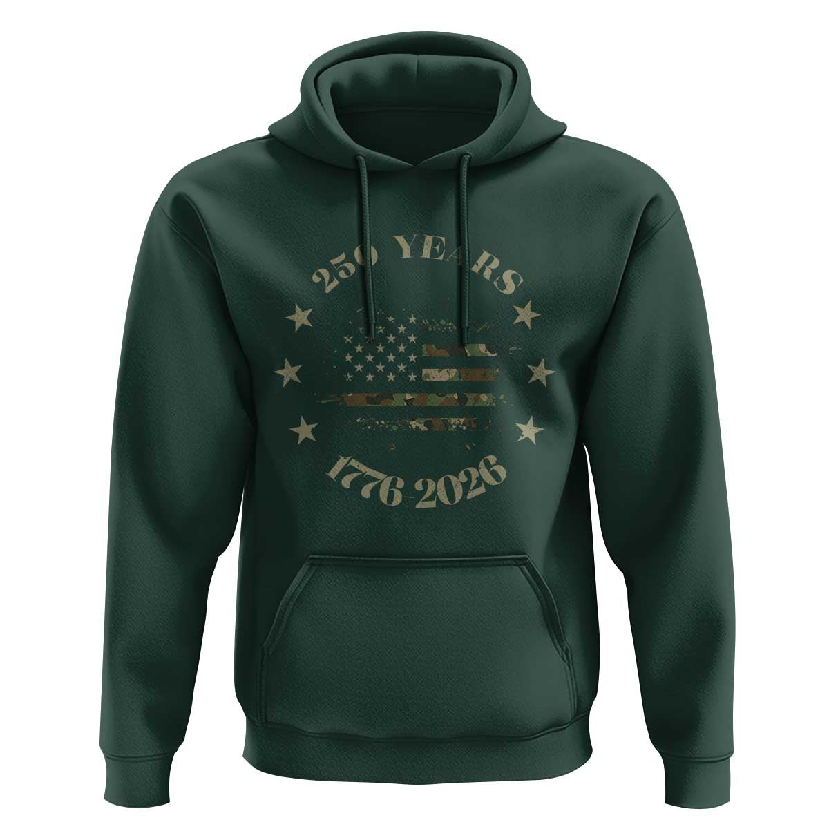 250 Years Anniversary Hoodie Camo American Flag Independence Day