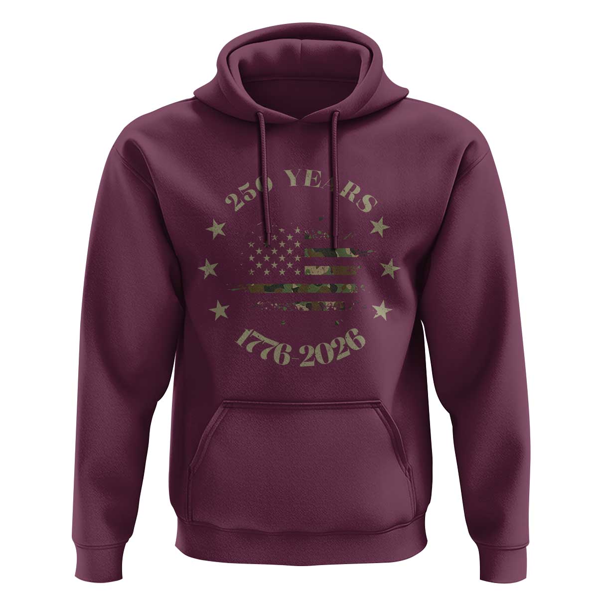 250 Years Anniversary Hoodie Camo American Flag Independence Day