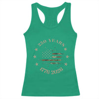 250 Years Anniversary Racerback Tank Top Camo American Flag Independence Day
