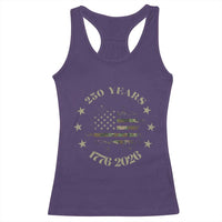 250 Years Anniversary Racerback Tank Top Camo American Flag Independence Day