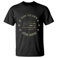 250 Years Anniversary T Shirt Camo American Flag Independence Day