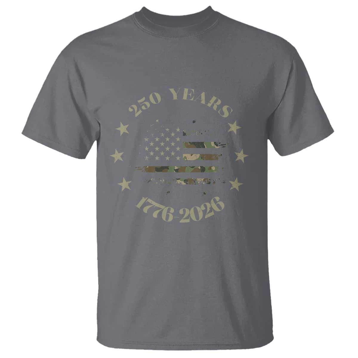 250 Years Anniversary T Shirt Camo American Flag Independence Day