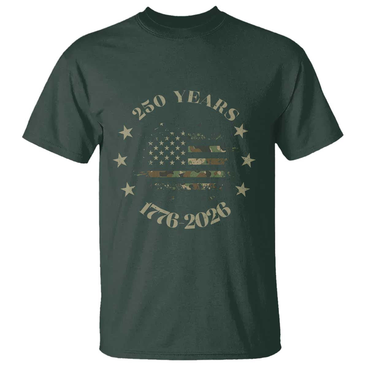 250 Years Anniversary T Shirt Camo American Flag Independence Day