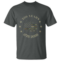 250 Years Anniversary T Shirt Camo American Flag Independence Day