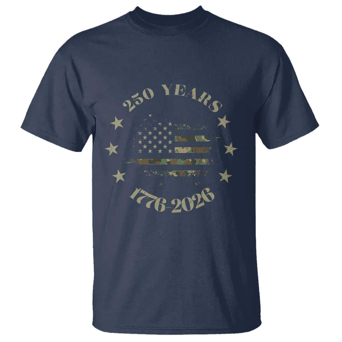 250 Years Anniversary T Shirt Camo American Flag Independence Day