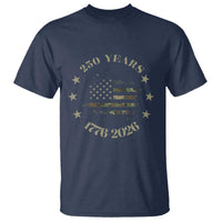 250 Years Anniversary T Shirt Camo American Flag Independence Day