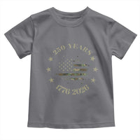 250 Years Anniversary Toddler T Shirt Camo American Flag Independence Day