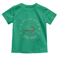 250 Years Anniversary Toddler T Shirt Camo American Flag Independence Day