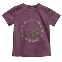 250 Years Anniversary Toddler T Shirt Camo American Flag Independence Day