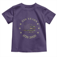 250 Years Anniversary Toddler T Shirt Camo American Flag Independence Day