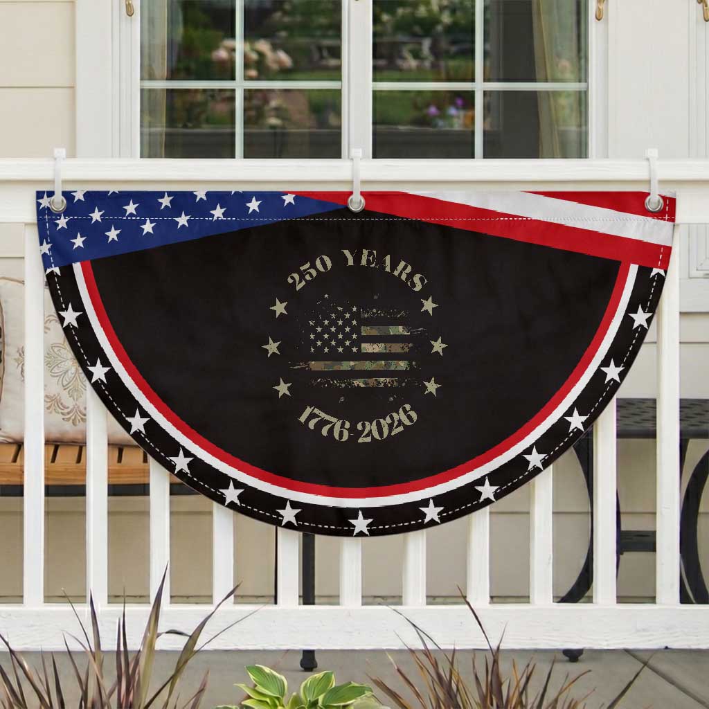 250 Years Anniversary Patriotic Fan Flag Jet Fighter US Flag Camo