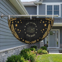 250 Years Anniversary Patriotic Fan Flag Jet Fighter US Flag Camo