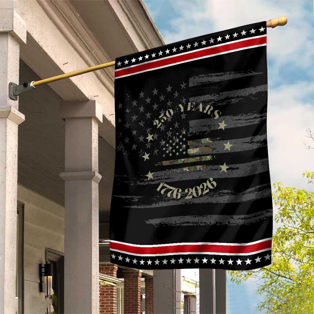 250 Years Anniversary Patriotic Garden Flag Camo American Flag Independence Day