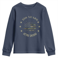 250 Years Anniversary Youth Sweatshirt Camo American Flag Independence Day
